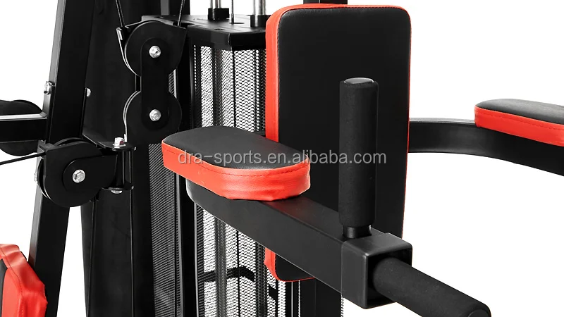 
100kg MULTI STATION HOME GYM HG480 EXERCISE EQUIPMENT with BOXING PUNCHING BAG DUMBBELLS 