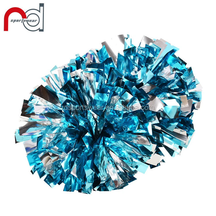  Смешанный цвет металлик весь cheering pom poms пластик cheer голографическая