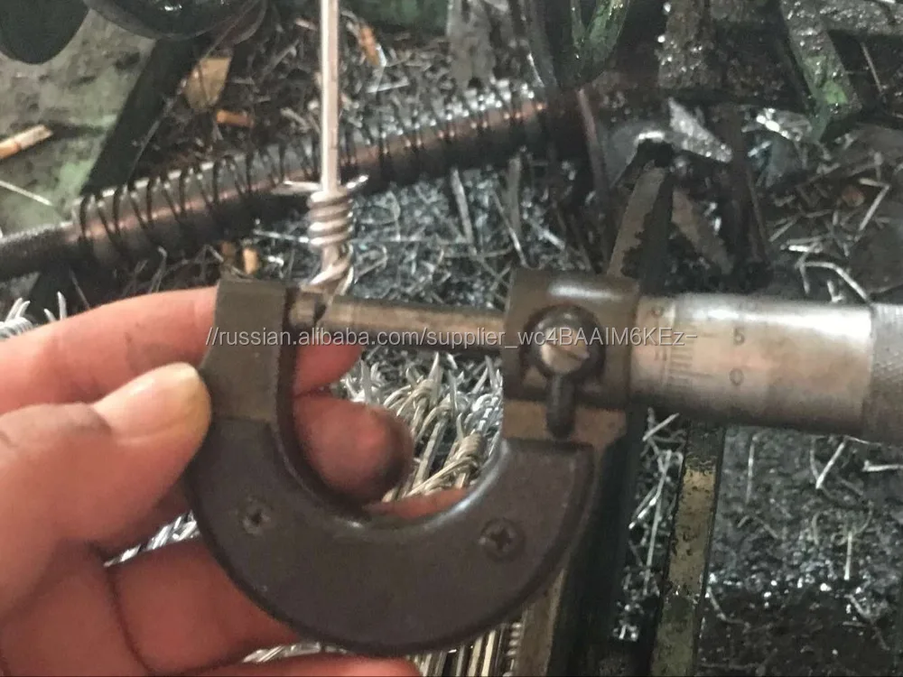 Оцинкованная одного Из Колючей Проволоки Длина В Рулоне 400 м с рифленой