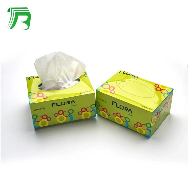 BNT Convenient  Super Absorbent Custom Printed Facial Tissue Box Design