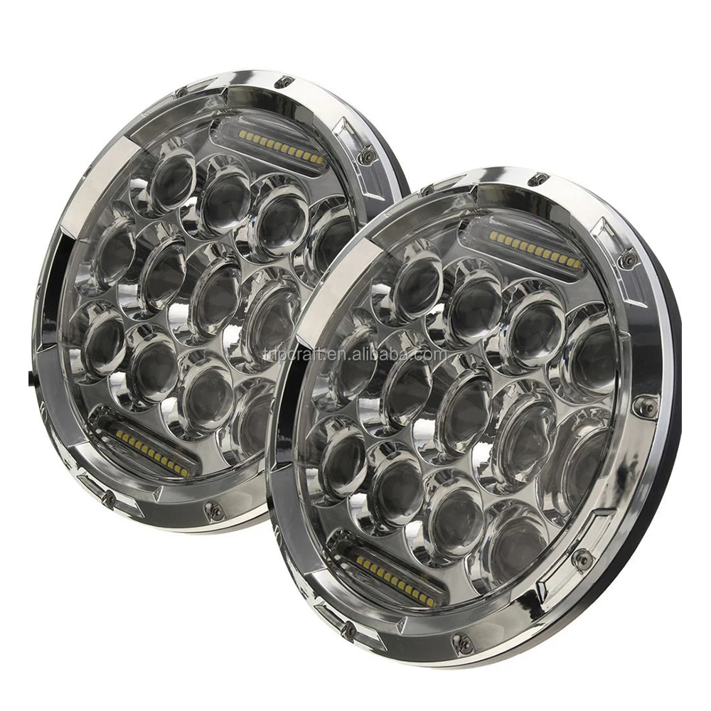 Guangzhou factory directly Top quality led work light 12v 7 inch 75w Round headlight for car