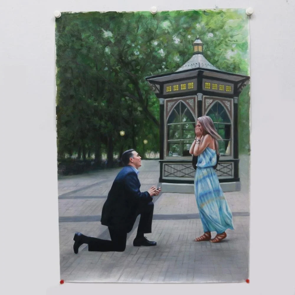 Wedding Couple Portrait Turn Photo Into Canvas Painting