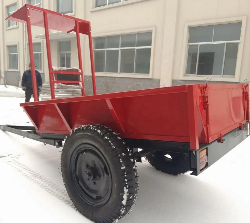 1.5 T Agri machinery walking tractor farm trailer,hand trailer
