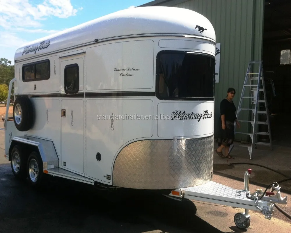 High quality deluxe horse trailer made in china