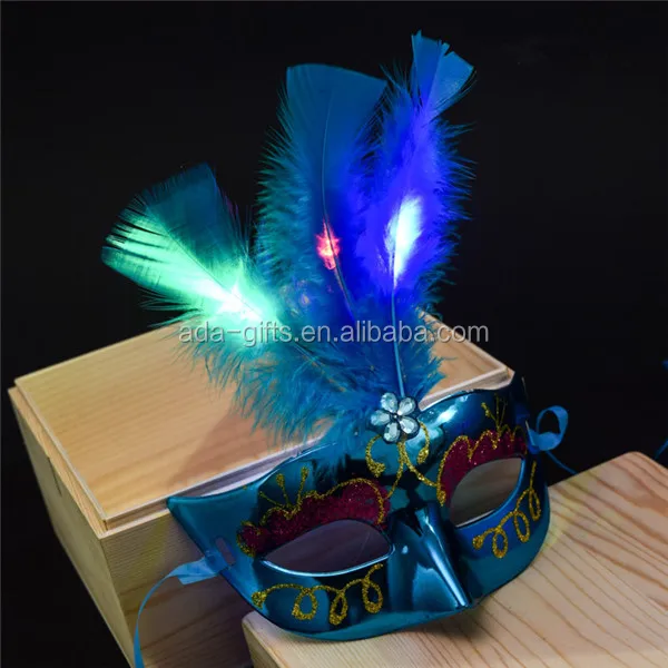 party favor club elegant princess led masquerade party mask flashing light up mask