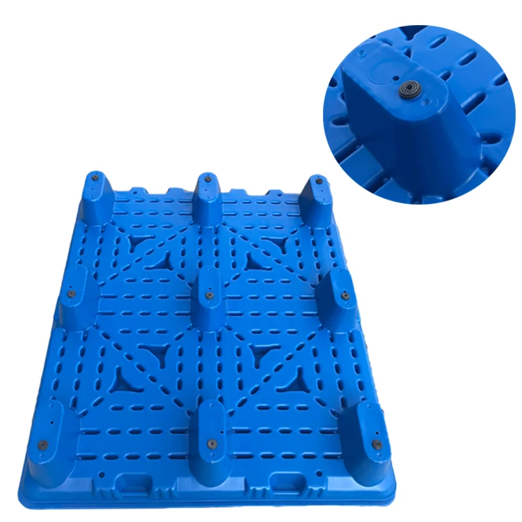 
1200*1000*150 HDPE blow molding blue plastic pallet factories plastic pallet 