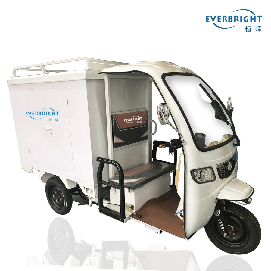 
China Cheap Price Closed Food Delivery Tricycle Electric Cargo Tricycle 
