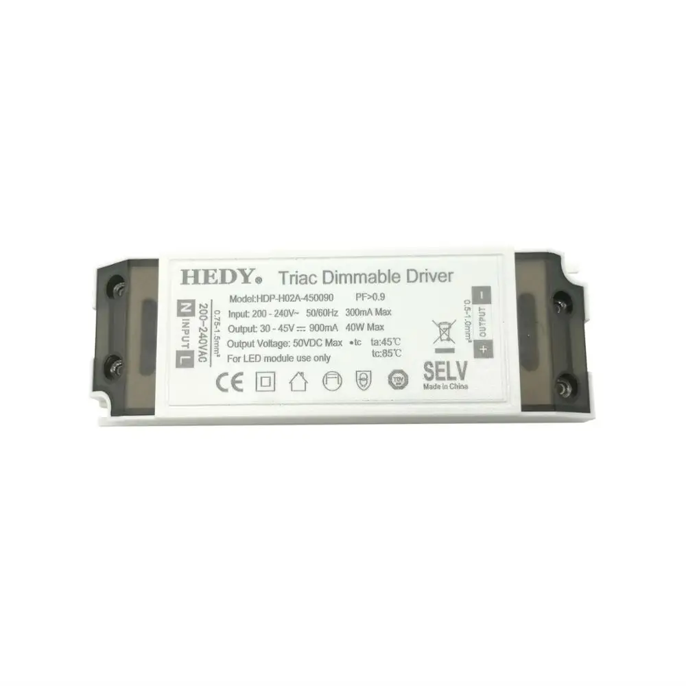 25-40W constant current ac/dc led driver supply 700mA 900mA OEM ONLY