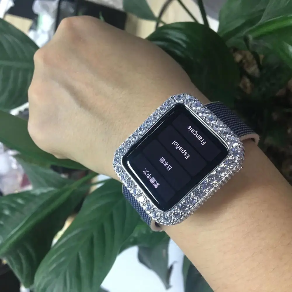 Full Diamond Iced Out Watch Bezel 42MM For Apple