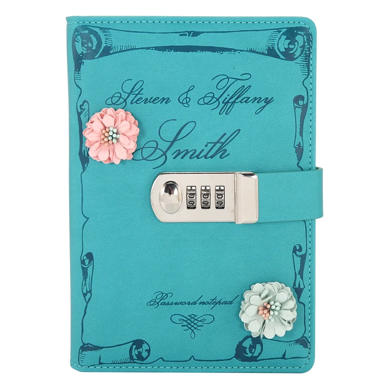 Thickened Codebook for Locked Diary Creative Handbook Student Notebook Recording Stationery hand made leather journal