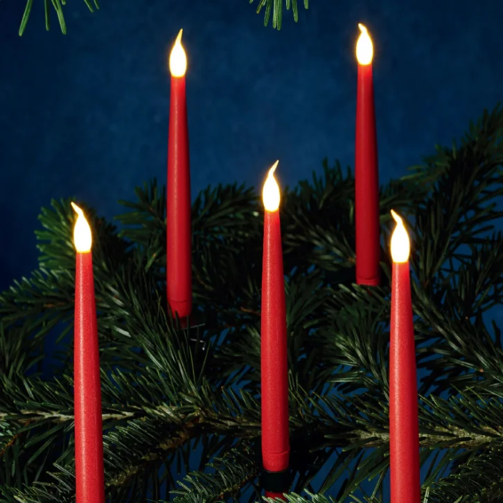 NEW Europe Style Christmas tree candle LED clip candle light with remote