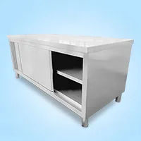 China factory wholesale height adjustable knocked-down kitchen stainless steelworktablewith 2 layers LDSTSD150