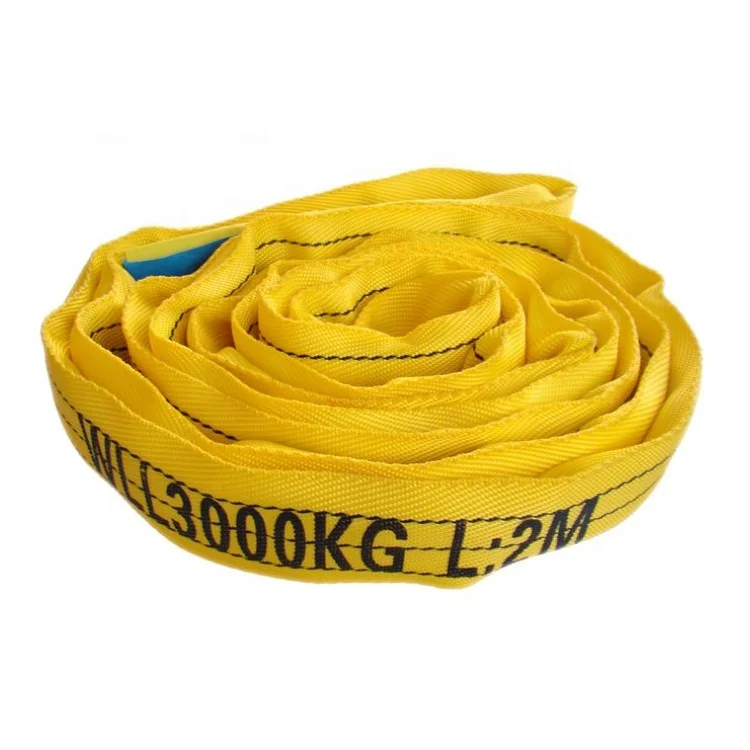 Endless smoothly polyester poly nylon eye-eye pallet boat lifting round sling belt for lift