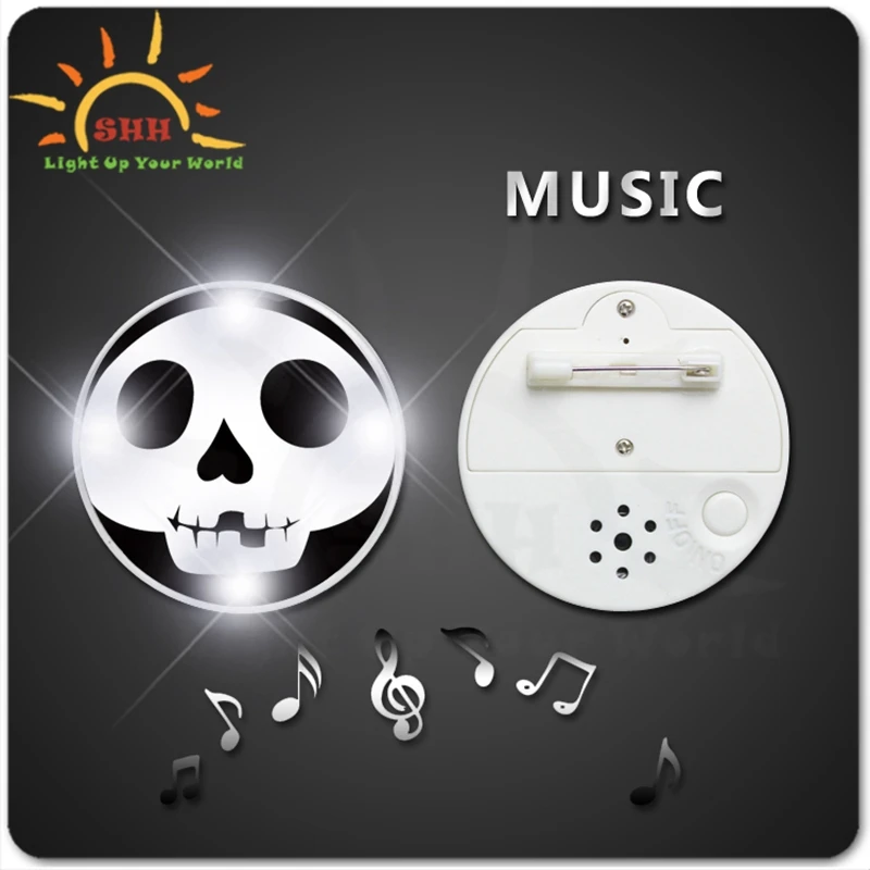 Trending Products Music sound Badge with Pin back for promotion gifts badge making machine