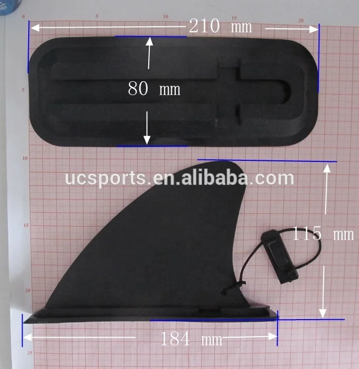 Removable Small Single Surf Fins for inflatable Stand up paddle board, inflatable surfboard Center fins