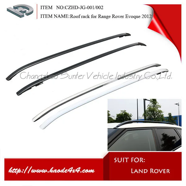 Exterior Accessories Roof rack Rail for Land rover Evoque(silver/black)
