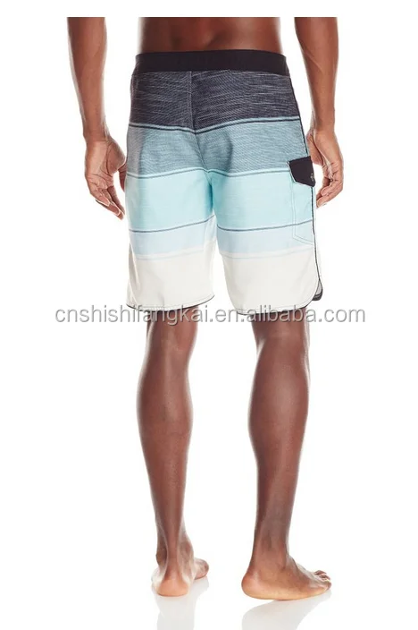 High quality grid printed 4 way stretch board shorts men swim short beach short boardshort skate short active short swimsuit bat