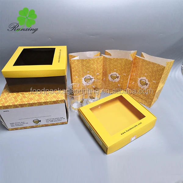 Cake box with window custom logo wholesale luxury round christmas mini cup cake gift paper box packaging