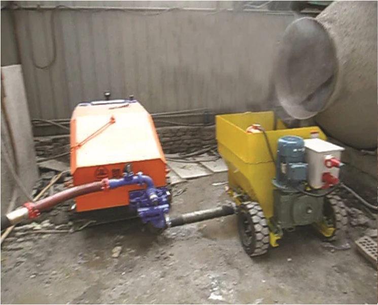 6 m3/h Double pistons hydraulic cement mortar pump with compact structure factory price