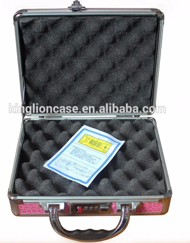 Professional Aluminum Tool Case Waterproof Travel Box Kits With Foam Carrying Briefcase