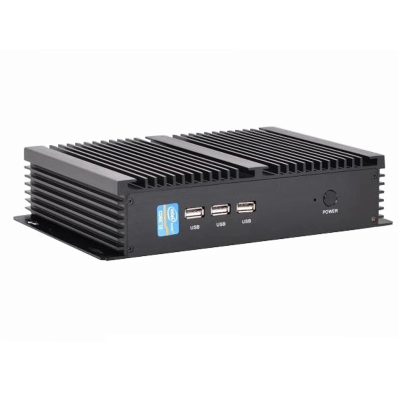 Fanless Embedded Industrial Computer with I5-8250U CPU supports 2xRS232 and 7xUSB (2 WIFI Antenna)