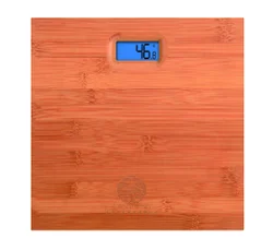 2021 large size wood feel bamboo digital bathroom weighing scale