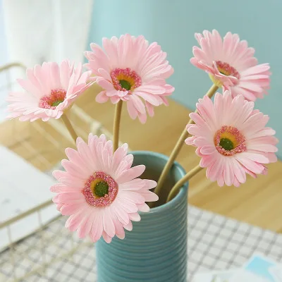 ZERO Silk Hot Seal High Quality Real Touch Single Artificial Gerbera For Home Wedding Office Party Decoration