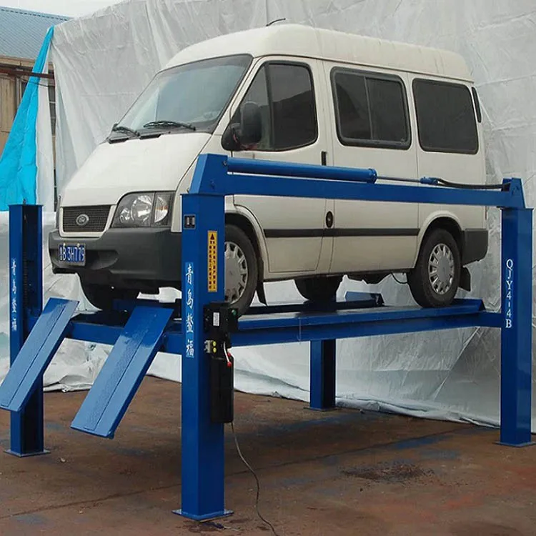 China manufacturer AOFU CE Certified 3d wheel alignment machine four post car lift 4000kg QJY4-4B with reasonable price