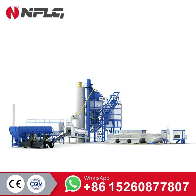 Mobile Mini 60tph Portable Asphalt hot Mix Plant In Hai Thong