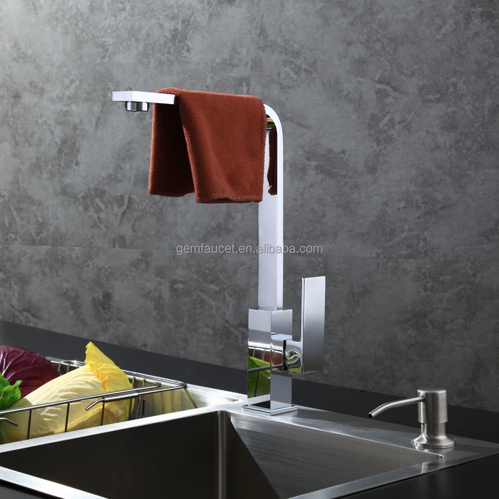 Single handle brass kitchen sink faucet water mixer