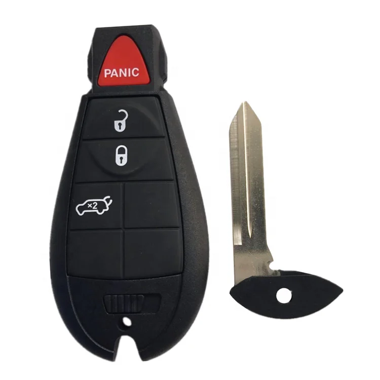 4 Buttons  433 Mhz ID46Chip Car Key Remote Key Fob For Dodge Jeep