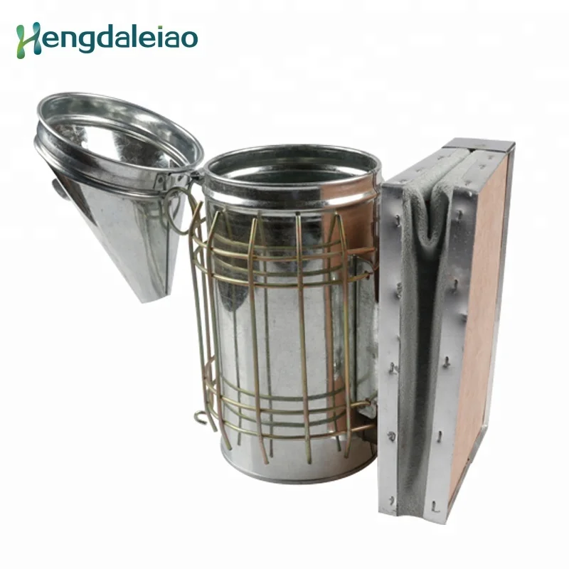 Manual Galvanized Bee Smoker For Beekeeping Equipment