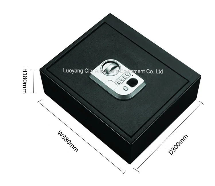 High quality top open portable fingerprint lock metal gun safe