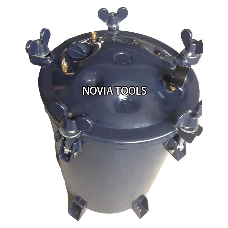 20,40,60L/Qt 5.3,10.6,15.9 Gal. HVLP Bottom drain/exit air /pneumatic pressure quality paint pot/tank PT-60(40,20)B