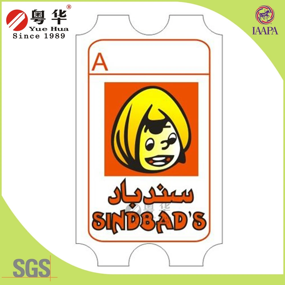 
Custom cheaper 180g amusement Redemption ticket for arcade game machine and slot game machine 