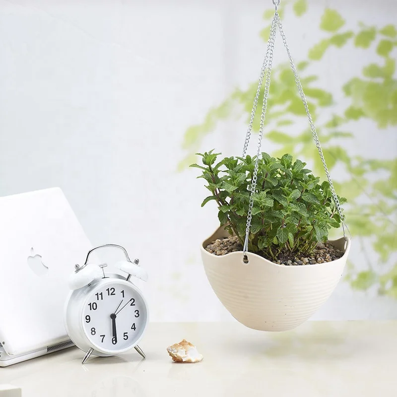 Hanging Flower Planter Pots with Chain for Indoor Outdoor Home Decoration
