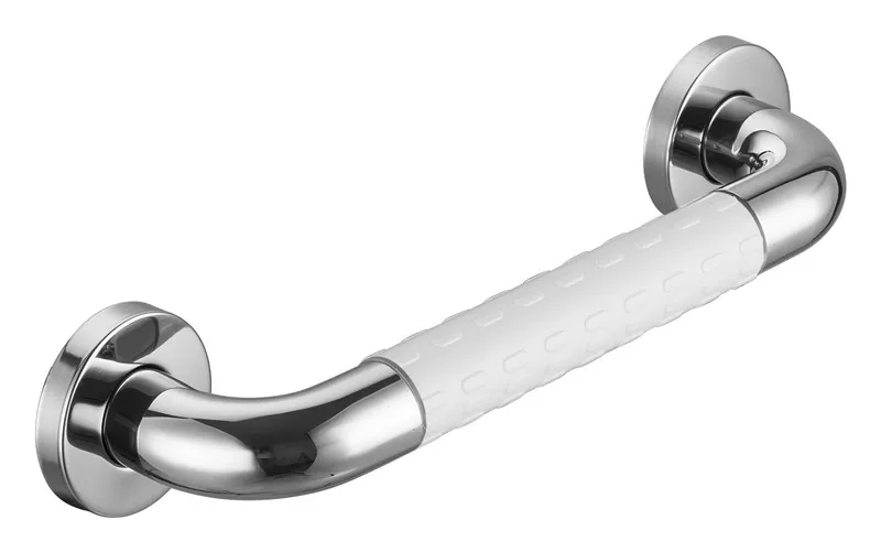 Hospital home wholesale anti slip bath tub handle 24 inch pvc plastic shower grab rail bar for the bathroom