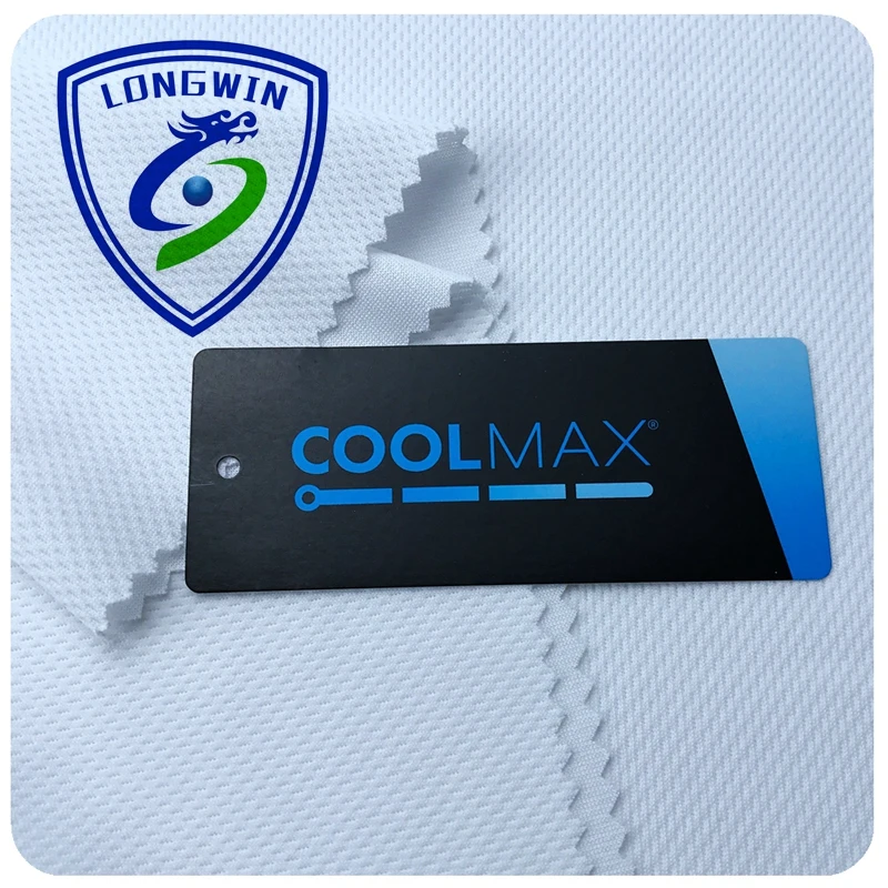 Coolmax cleancool moisture wicking quick-drying silver ion anti-bacteria poly bird eye mesh fabric  for T-shirt scarf garments