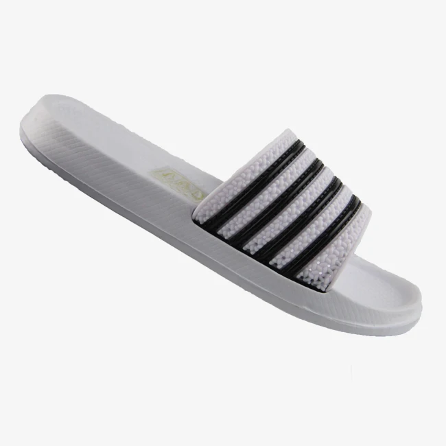 Top Striped  Children Black-White Striped EVA Slippers Men Plastic Injection Slide Custom Kids Slippers