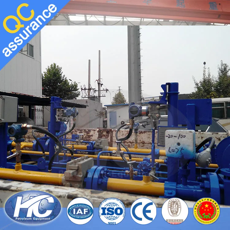 Skid-mounted natural gas pressure metering and regulating station