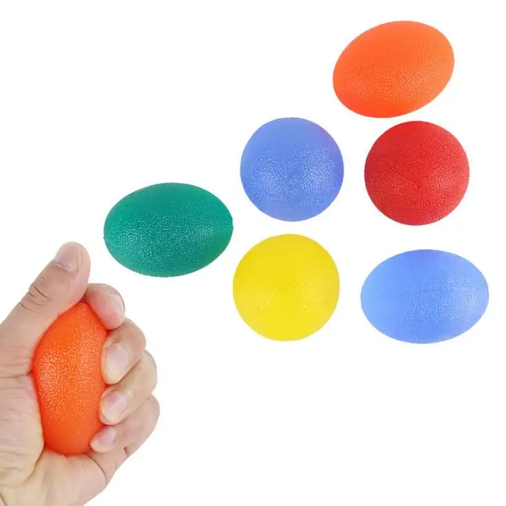 
Hot Selling Soft Gel Men&Women Hand and Finger Strength Training Grip Ball, Hand Muscle Exercise Round Squeeze Ball 