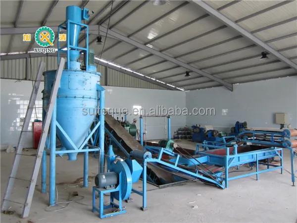 Crumb Rubber Tyre Recycling Machine/used Tire Cutting Equipment/rubber Powder Producing Line