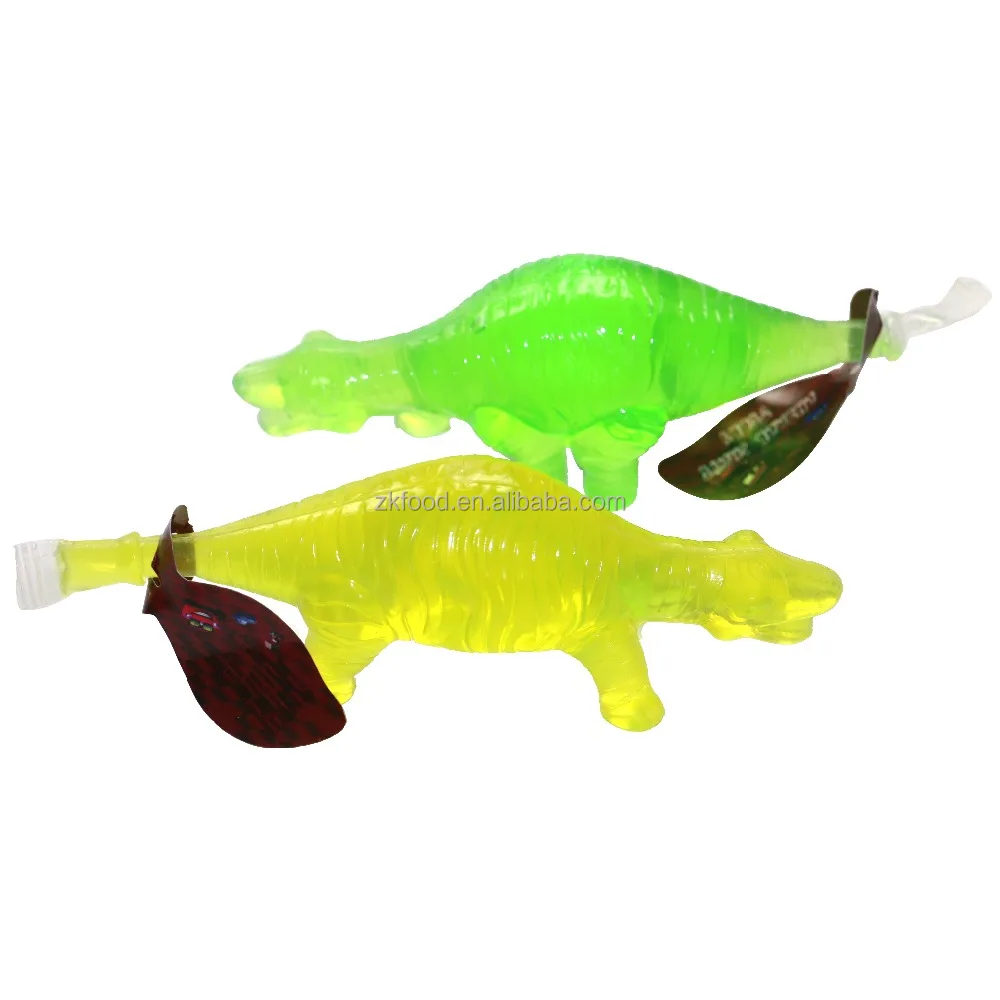 Dinosaur shape fruity flavour fruit Jelly in jar