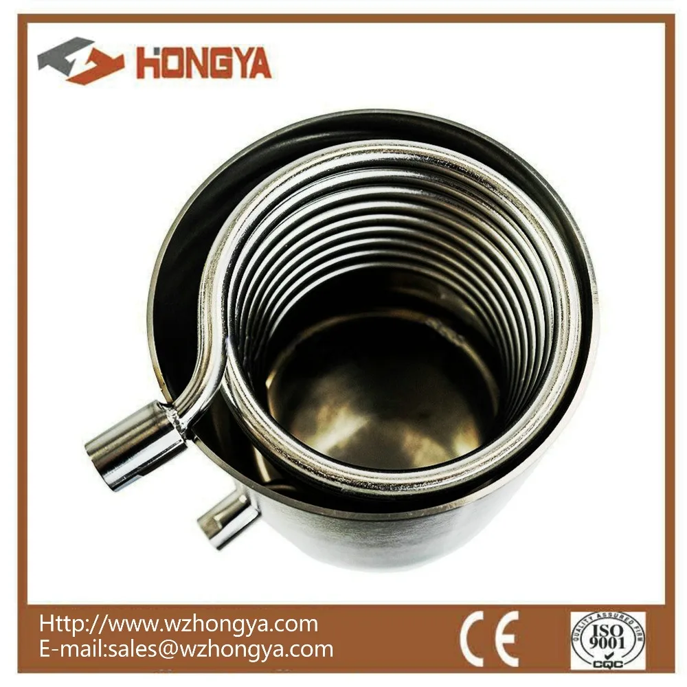 SS304 Stainless Steel Injection Condensing Coil with NPT port For Extractor and Closed Loop System