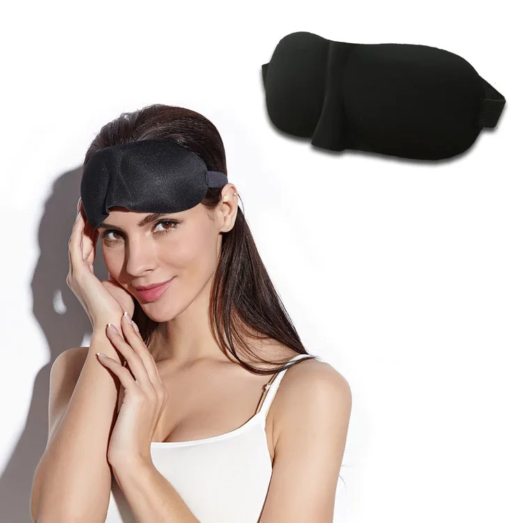 Comfortable Luxury Fashion Memory Foam Sleep Covers 3D bedtime Eye sleep Mask With Ear Plugs