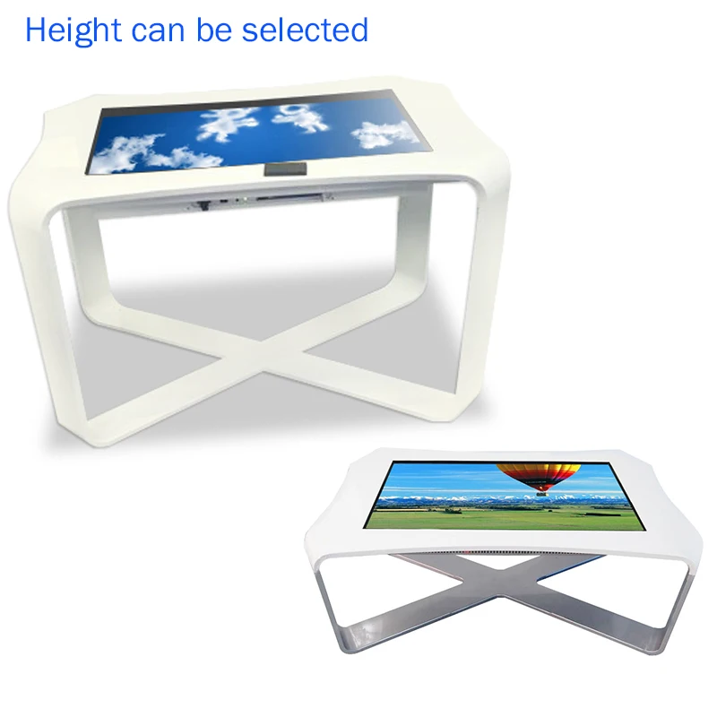 
43 Inch LCD Waterproof X Shape children play games/education Interactive smart Touch Table 