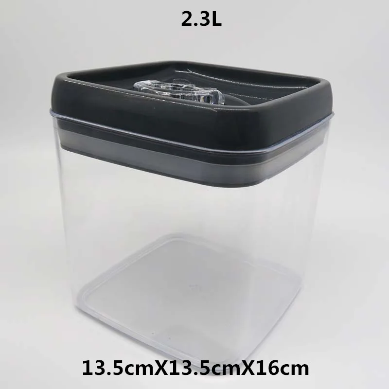 Big Small Airtight Plastic Food Storage Containers with Lids Set of 4 Kitchen Canisters for Candy Cookie Rice and Spice Jars