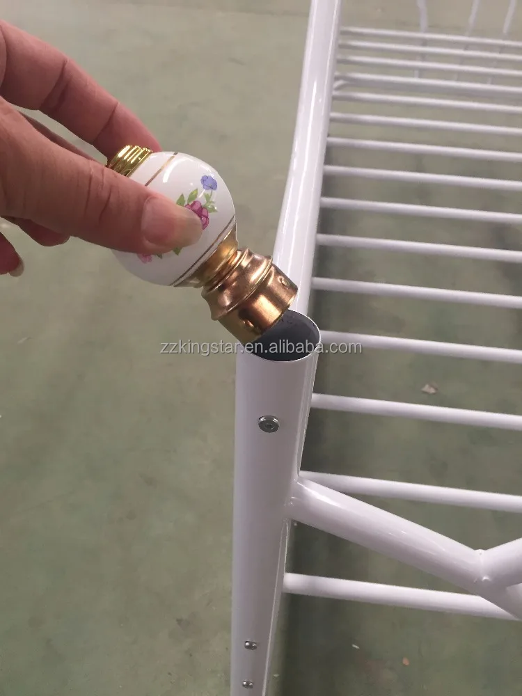 Wrought iron furniture metal divan day bed frame for sale