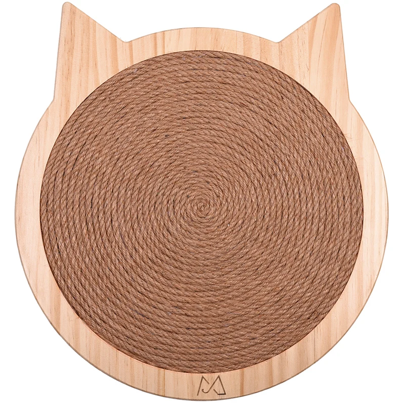 Cat Scratching Plate Claw Sisal Grasping Pad Solid Wood Wear-resistant Sofa Anti-cat Catching Toy Cat Itching Pet Supplies