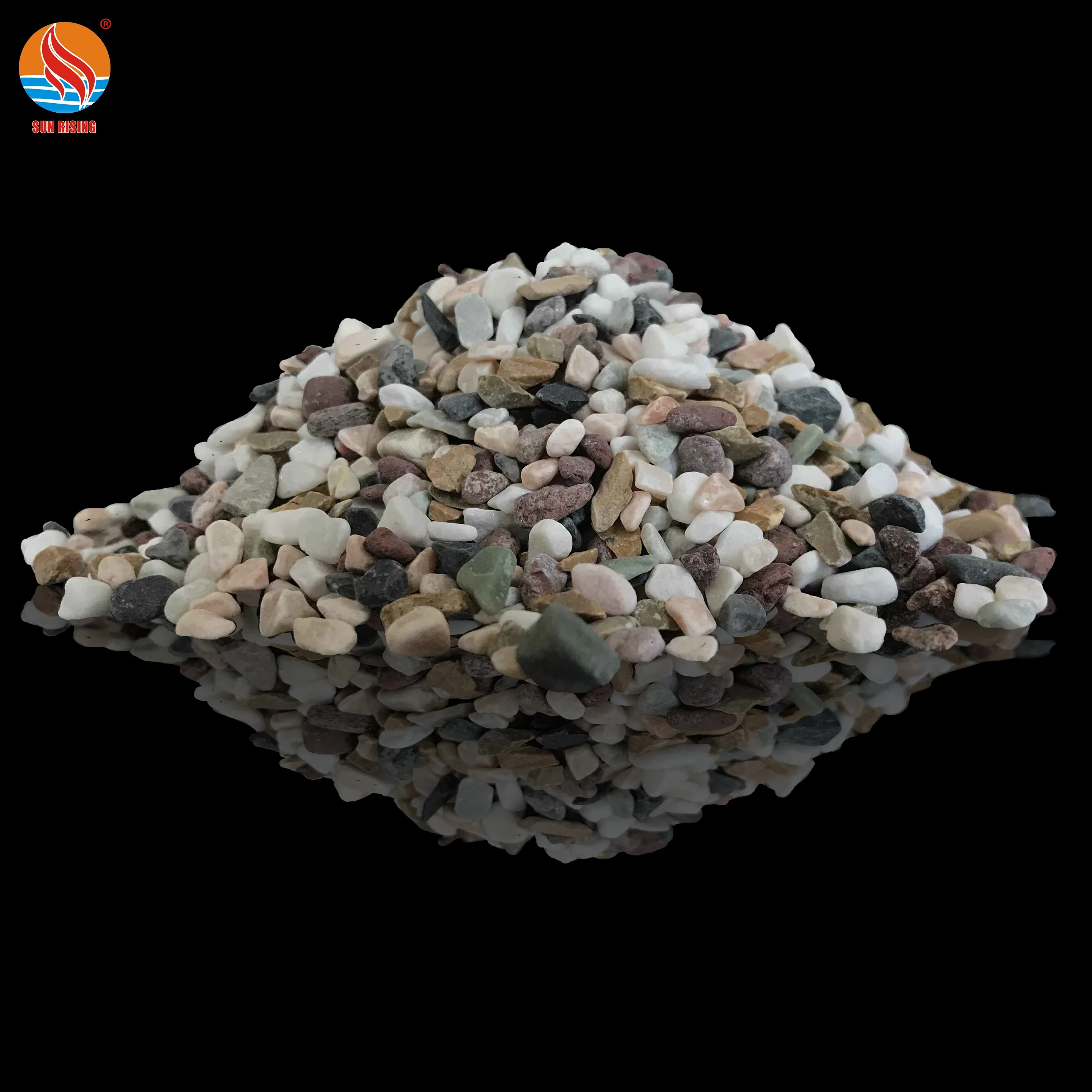 Красочный Пейзаж раздавленный камень Гравий